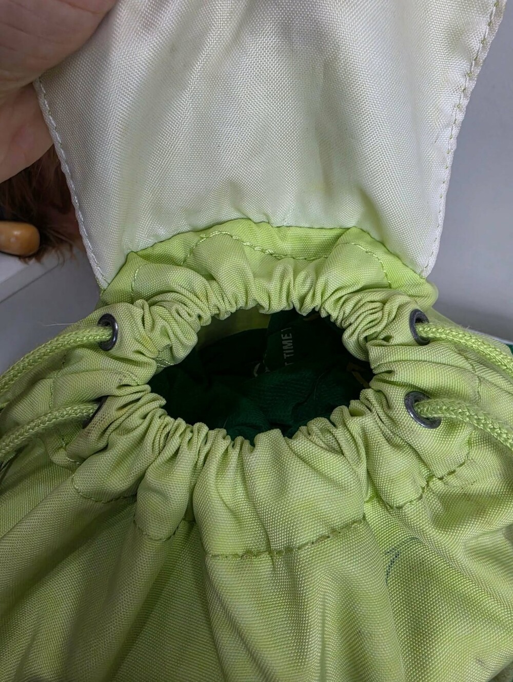 Kipling Neon Green Nylon Mini Backpack - Picture 7 of 10